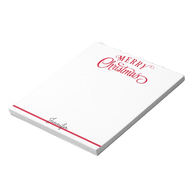 Bloco De Notas Scripts Feliz De Natal Adicione Seu Nome Bloco De  (Invertido)