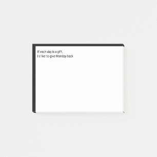 Bloco De Notas Se cada dia é um presente, gostaria de devolver a