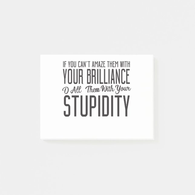 Bloco De Notas Se você não pode surpreendê-los com seu resumo par (Frente)