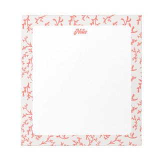 Bloco De Notas Sea Coral Notepad