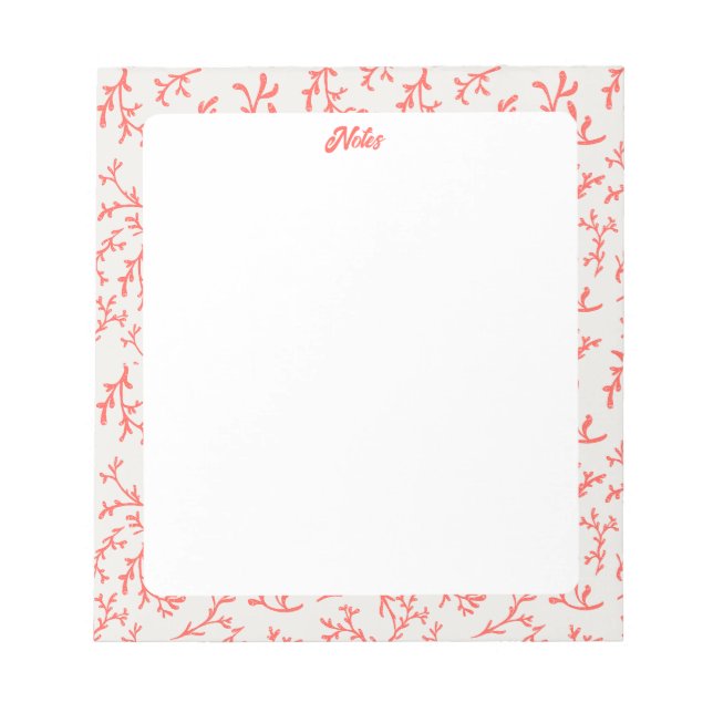 Bloco De Notas Sea Coral Notepad (Frente)