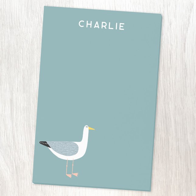 Bloco De Notas Seagull Personalizado (Fun personalized seagull post it notes)