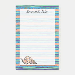 Bloco De Notas Seashell Personalizado 4 x 6