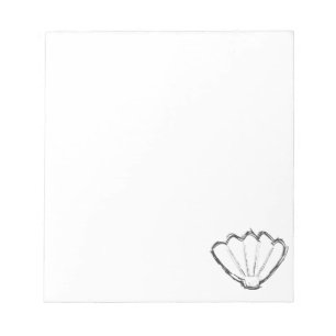 Bloco De Notas Seashell Sketch