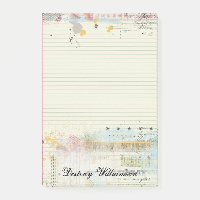 Bloco De Notas Segundo grau na moda do papel de nota dos grafites (Frente)