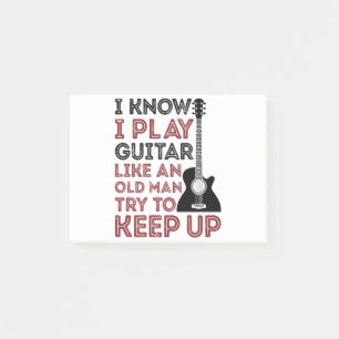 Bloco De Notas Sei Que Toco Guitarra Como Um Guitarista De Velho