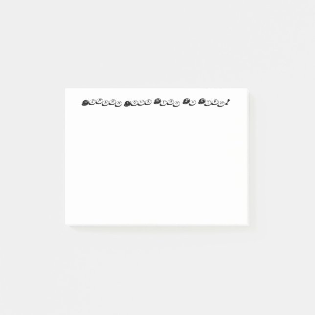 Bloco De Notas Seja gentil Postar as notas (Frente)