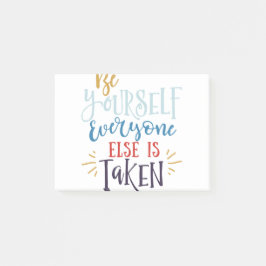 Bloco De Notas Seja você mesmo Todos os outros são levados