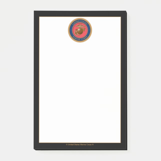 Bloco De Notas Selo do Corpo de Fuzileiros (Frente)