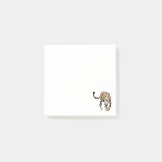 Bloco De Notas selva de leopardo-d-água pintada de verde-animal