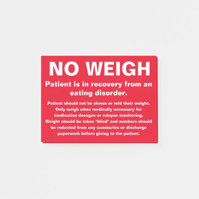 Bloco De Notas Sem Nota de Peso (Frente)