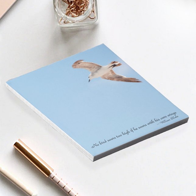 Bloco De Notas Sem Soares De Pássaros Muito Alto Azul Voando Azul (Criador carregado)