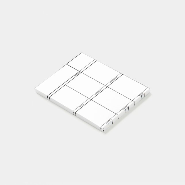 Bloco De Notas Semana à primeira vista (Inclinado)