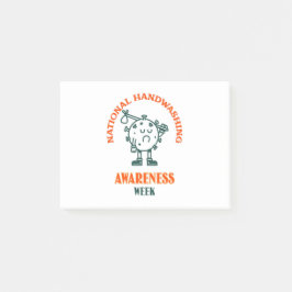 Bloco De Notas Semana Nacional de Sensibilização para a Lavagem d