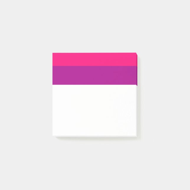 Bloco De Notas Semi Bisexual Pride Flag  (Frente)