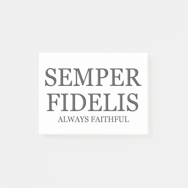 Bloco De Notas Sempre fiel - obscuridade (Frente)