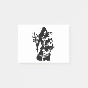 Bloco De Notas Senhor Shiva Arte Irritado Trishul