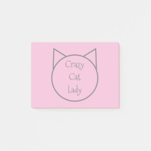 Bloco De Notas Senhora louca do gato
