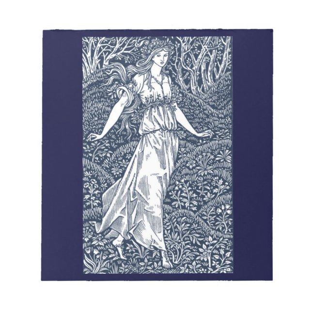 Bloco De Notas senhora no Woods (Frente)