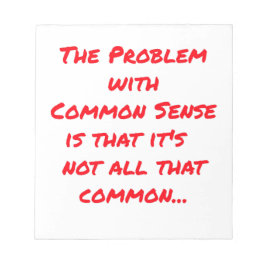 Bloco De Notas "Sentido comum"