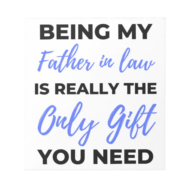 Bloco De Notas Ser Meu Pai De Direito É O Único Presente 2 (Frente)