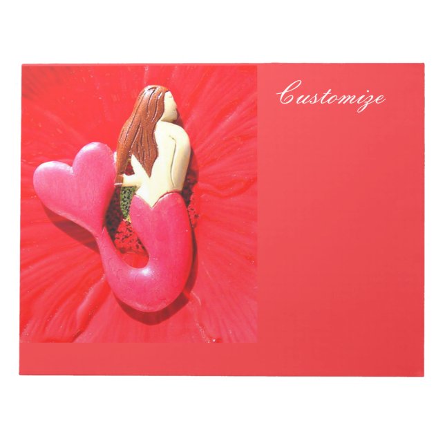 Bloco De Notas Sereia de rabo de coração Thunder_Cove (Frente)