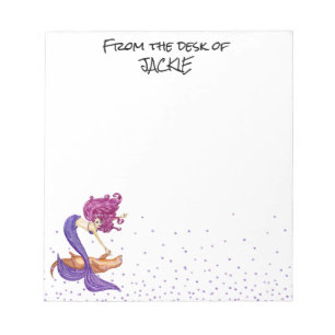 Bloco De Notas Sereia Lover da mesa do Notepa Personalizado