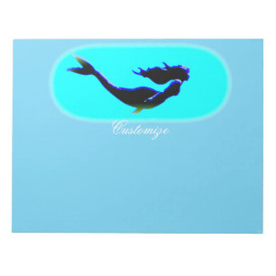 Bloco De Notas sereia negra nativa Thunder_Cove