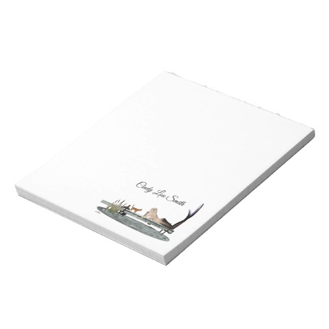 Bloco De Notas Sereia no Bloco de Anotações do Boat Dock (Invertido)