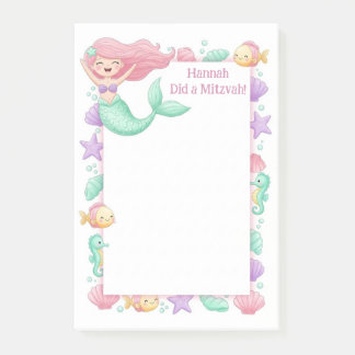 Bloco De Notas Sereia Personalizada Mitzvah