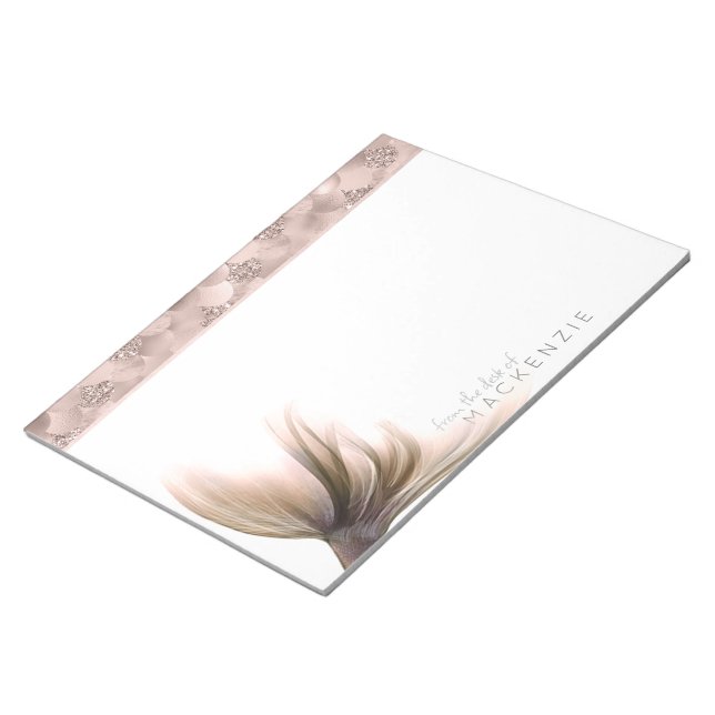 Bloco De Notas Sereia Posh Tail | Dusty Terracotta Peach Personal (Inclinado)