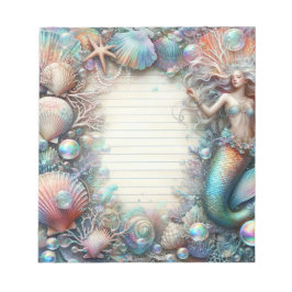Bloco De Notas Sereia Sob O Mar