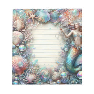 Bloco De Notas Sereia Sob O Mar