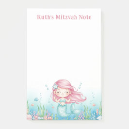 Bloco De Notas Sereia Submarina do Mar Oceânico Personalizada Mit