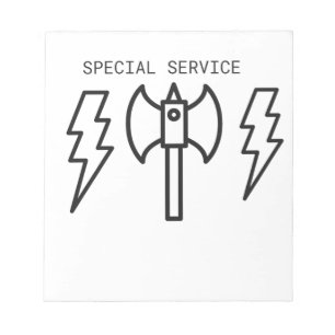 Bloco De Notas Serviço Especial