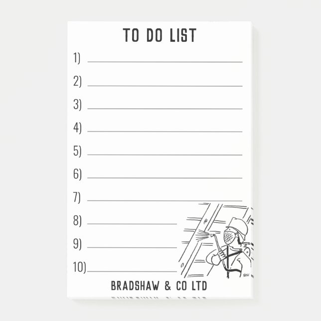 Bloco De Notas Serviços de tratamento de madeira para personaliza (Frente)