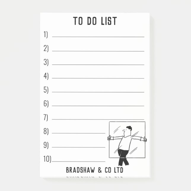 Bloco De Notas Serviços de vidros de vidros para personalizar (Frente)