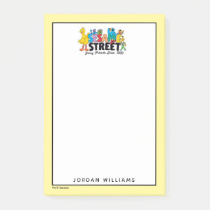 Bloco De Notas Sesame Street   Amigos Peludos   Adicione seu Nome
