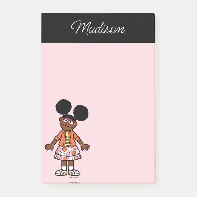 Bloco De Notas Sesame Street | Gabrielle Adicione Seu Nome (Frente)