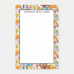 Bloco De Notas Sesame Street Pals Doodley Patterno
