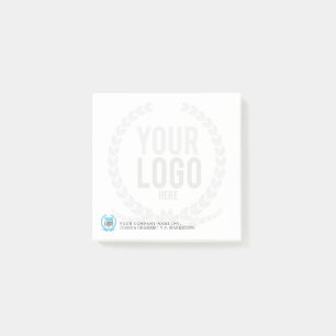 Bloco De Notas Seu logotipo do negócio desvaneceu-se o contexto