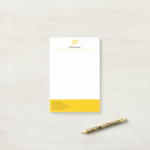 Bloco De Notas Seu logotipo   Moderno Minimalista Contador de Neg