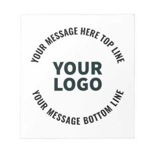 Bloco De Notas Seu logotipo ou imagem Texto editável em negrito