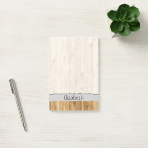 Bloco De Notas Seu Nome - Parede de Celeiro Feita de Planks Antig