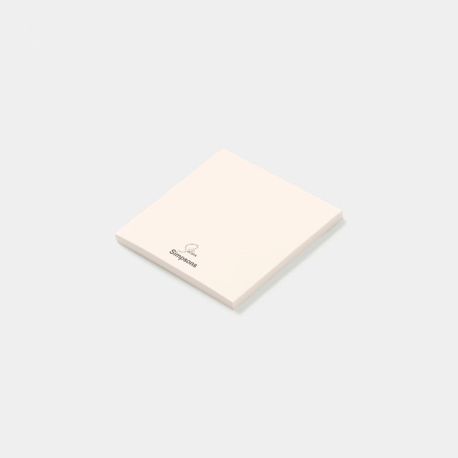 Bloco De Notas Seu nome posta anotações (Inclinado)