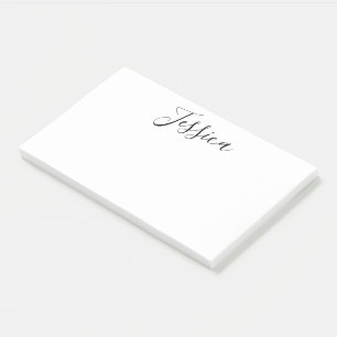 Bloco De Notas Seu nome Script Elegante