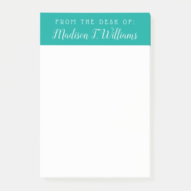 Bloco De Notas Seu texto | A Nota De (Frente)