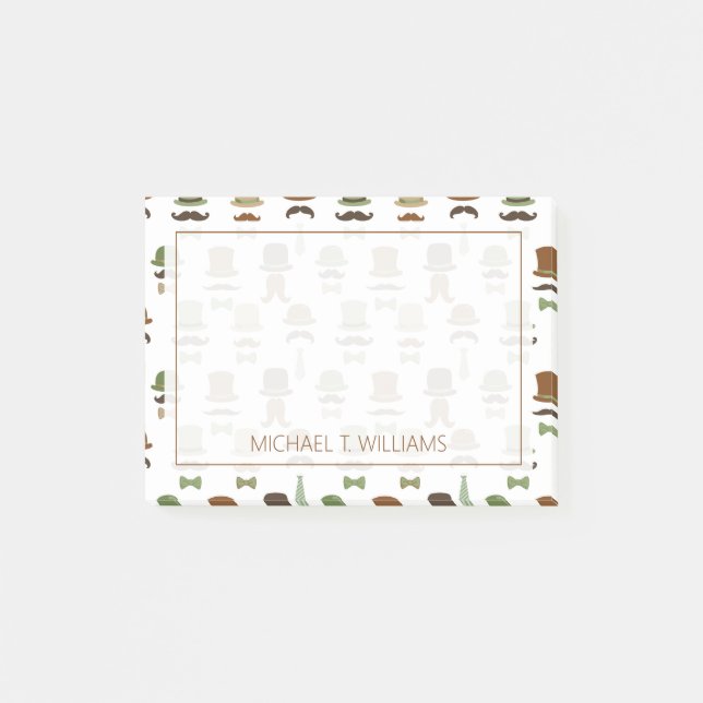 Bloco De Notas Seu texto | Alto bigode (Frente)