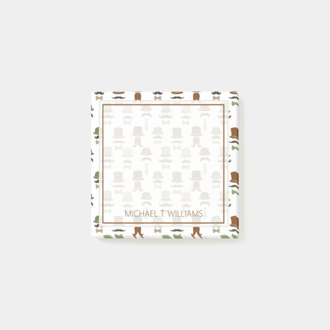 Bloco De Notas Seu texto | Alto bigode (Frente)