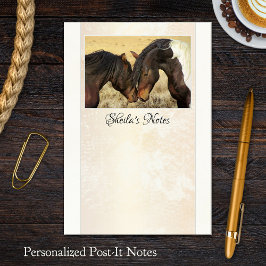 Bloco De Notas Seus Amantes de Cavalo Fotográfico Postam Notas